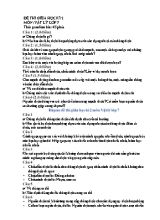 3 Đề thi giữa học kỳ II môn Vật lí Lớp 7